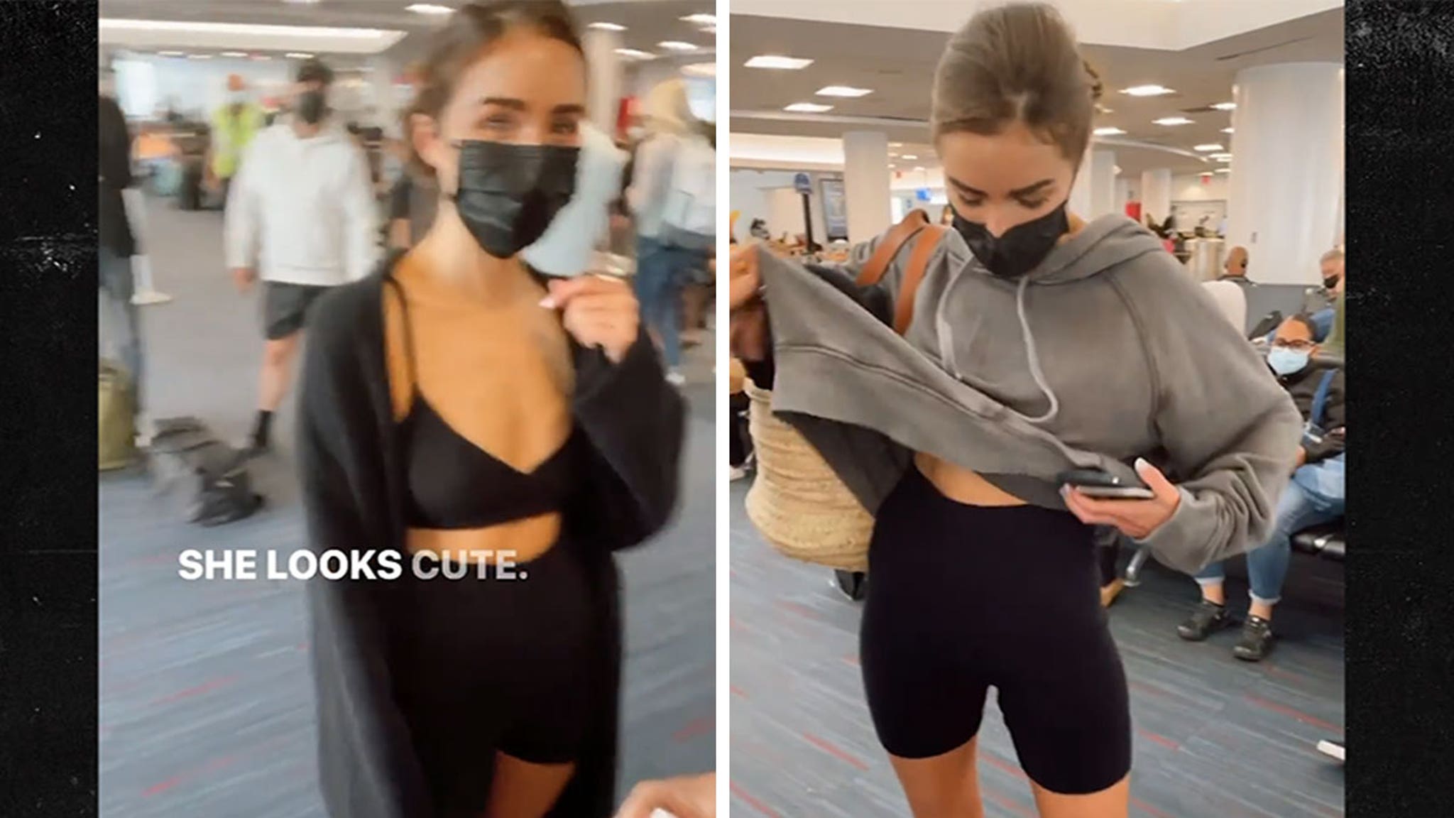 Olivia Culpo Forced By Airline To Cover Up In Christian McCaffrey's Hoodie thumbnail