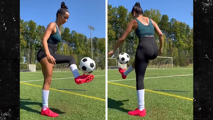 Brittany Renner Displays Soccer Skills, 'Juggling Balls Is My Favorite