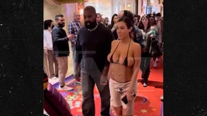 Kanye's Wife Bianca's Breasts On Display in Bikini for Vegas Birthday Trip