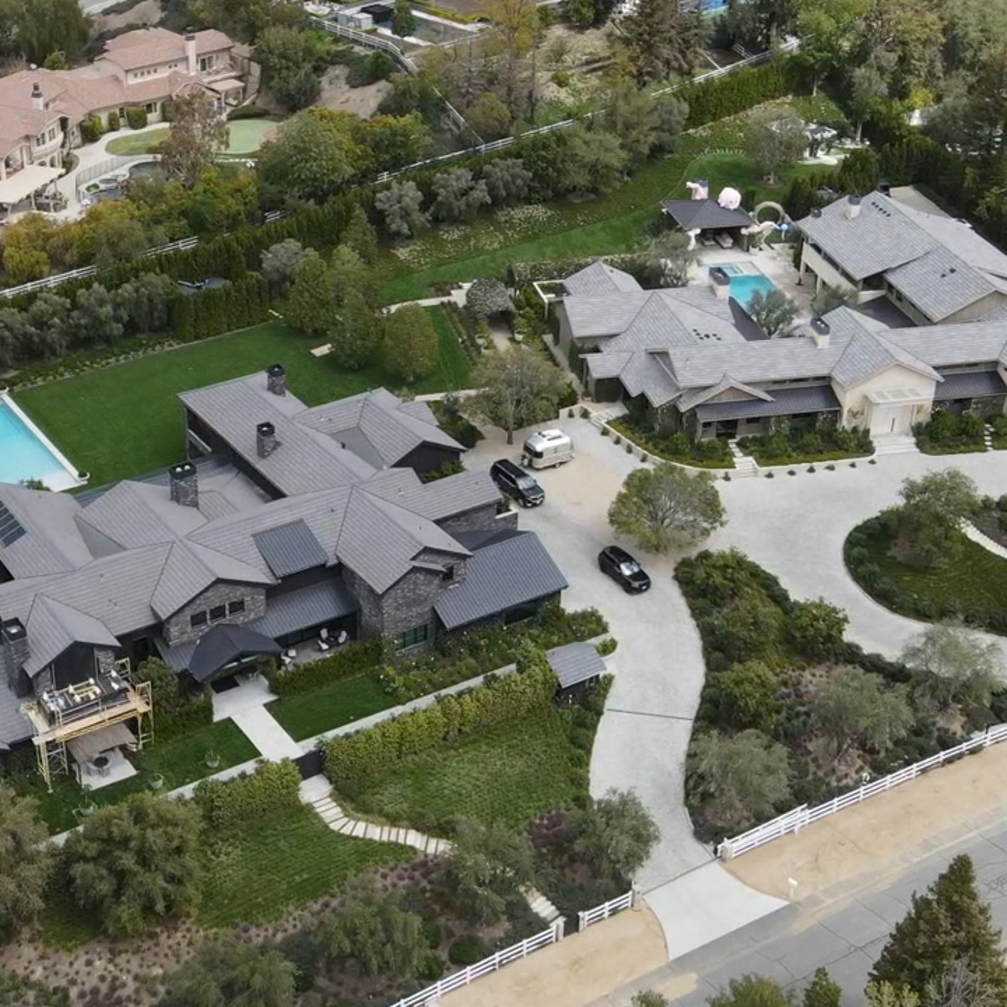 Kris Jenner and Khloe Kardashian's Side-By-Side Mansions Finished