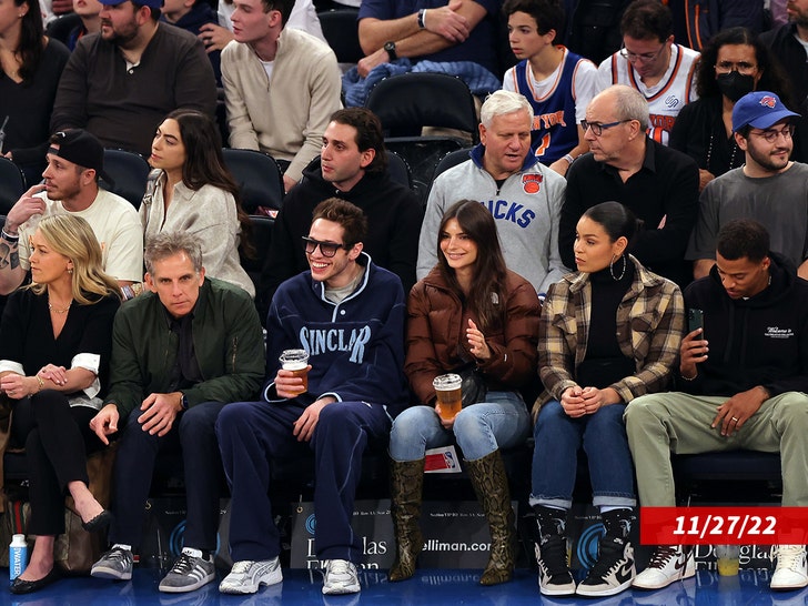 Emily Ratajkowski knicks game