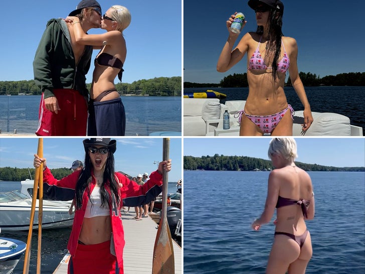 Amelia Gray and Delilah Belle Hamlin Hit The Lake In Their Bikinis