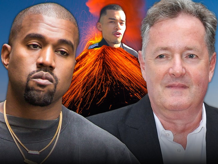 kanye west piers morgan sneako interview volcano main getty x shutterstock composite