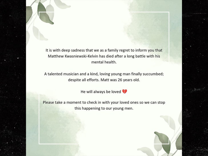 Matt Kwasniewski-Kelvin Band Black Midi X 1