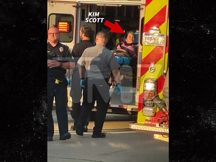 kim mathers scott in ambulance tmz 2