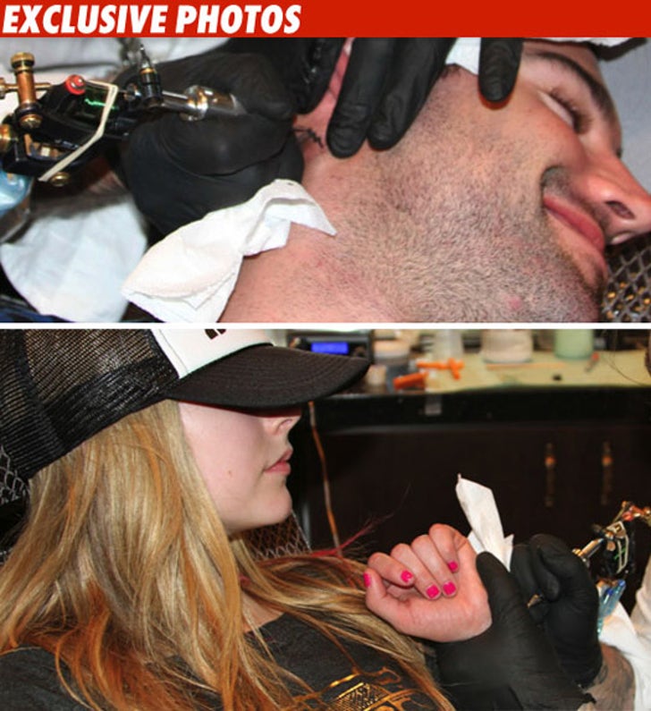 Avril & Brody's Matching Tats -- The Pics