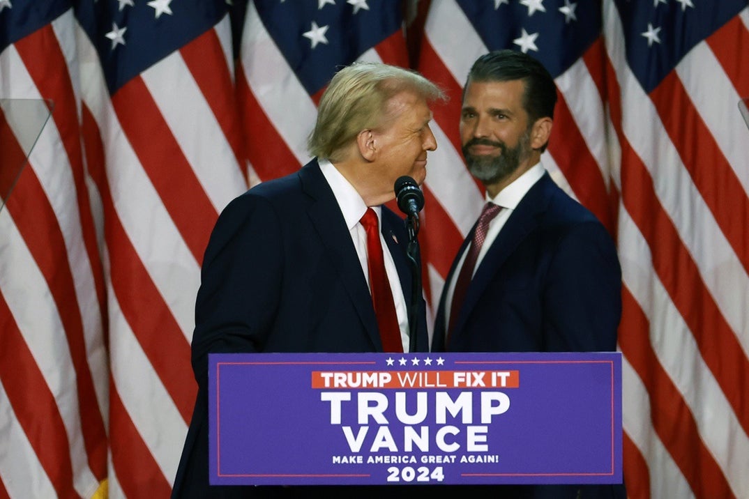 Donald Trump And Donald Trump Jr Together 1