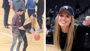 G-Eazy Gets Handsy with Hot Blonde Model at Lakers-Timberwolves Game