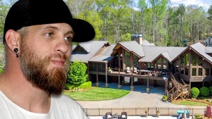 Brantley Gilbert Next To His Georgia Mansion