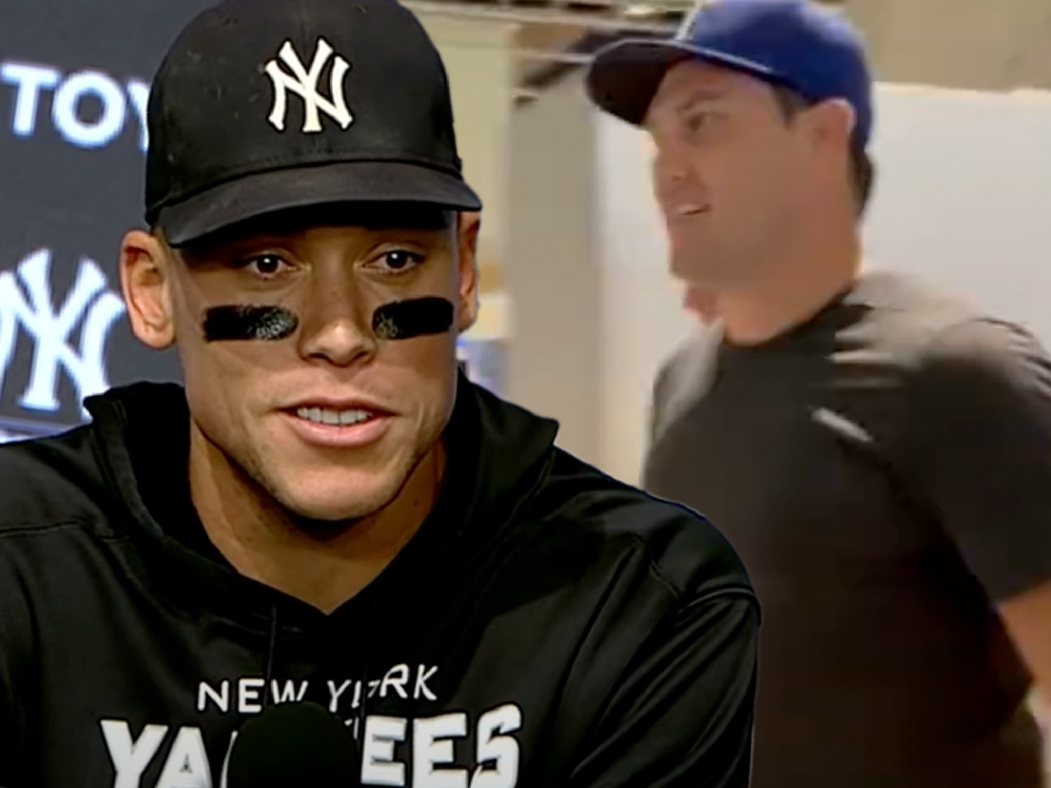 Download Aaron Judge White And Blue Wallpaper