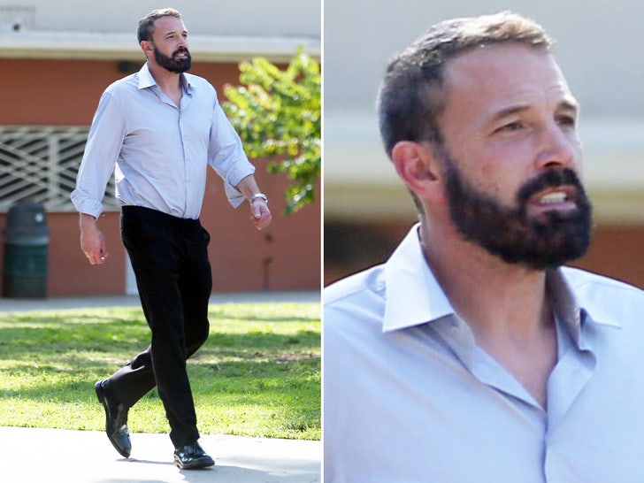 barba de ben affleck lado a lado