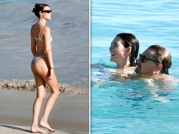 Leonardo DiCaprio and Vittoria Ceretti Hit the Beach