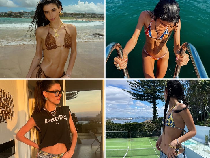 Dixie d'Amelio memamerkan rockin 'bod on australia bae-cation!