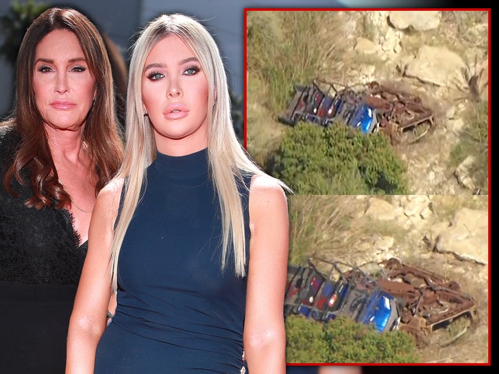 caitlyn jenner sophia hutchins crash getty KCAL News composite