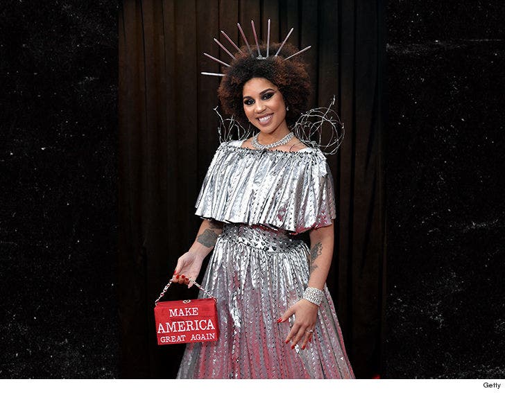 Singer Joy Villa Dresses As Barbed Wire Trump Wall At Grammys