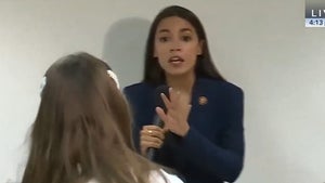 AOC Confronted on Video by Trump Supporter Saying We Need to Eat Babies