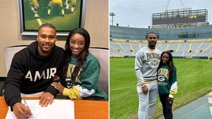 Simone Biles Stoked For New Husband Jonathan Owens After Signing W/ Packers