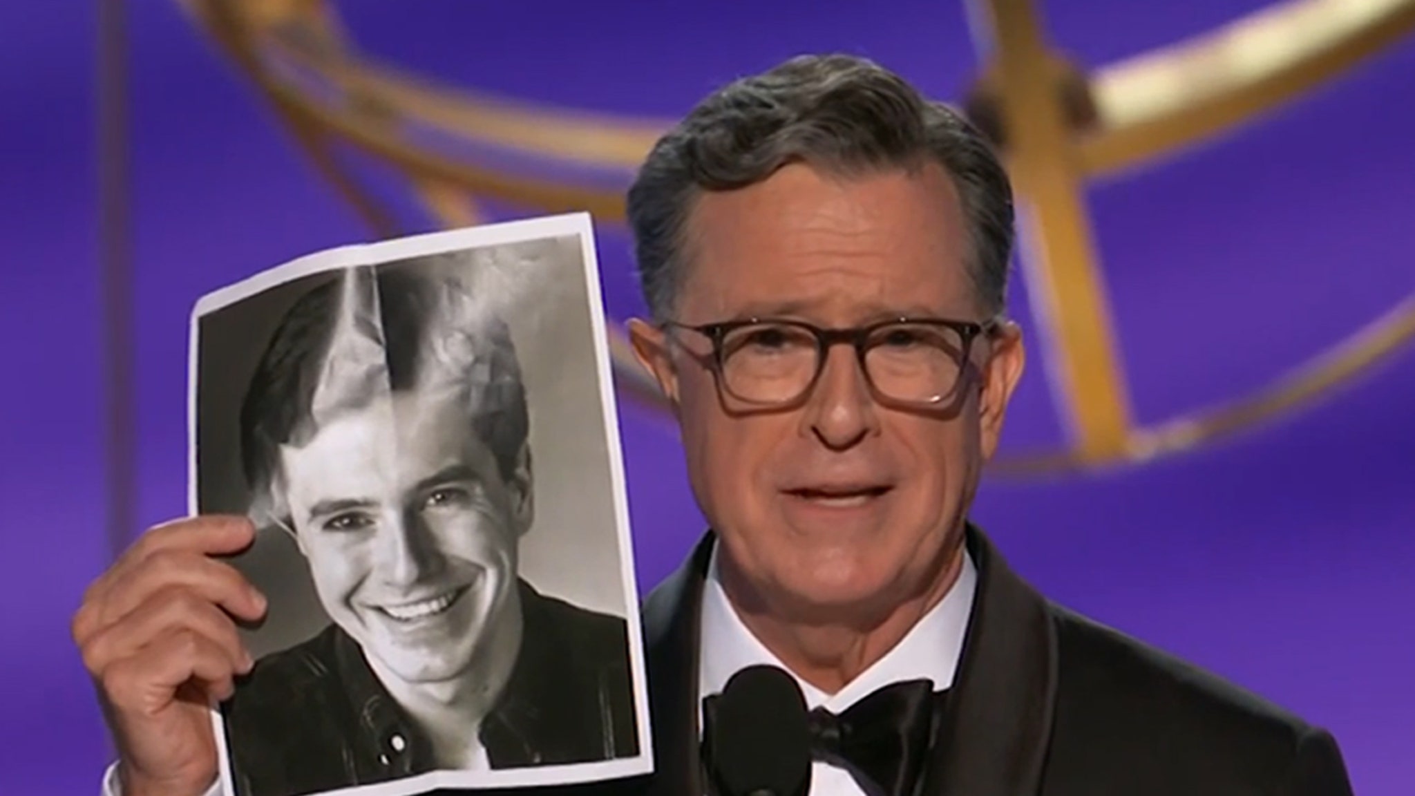Stephen Colbert Brings Résumé to Emmy Awards Amid CBS Firing