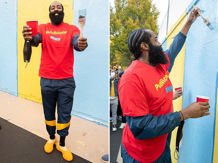 James Harden Goes Hard In The Paint With Harlem School