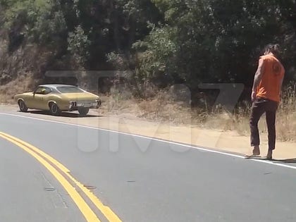 Jason Momoa Crash on Back Road