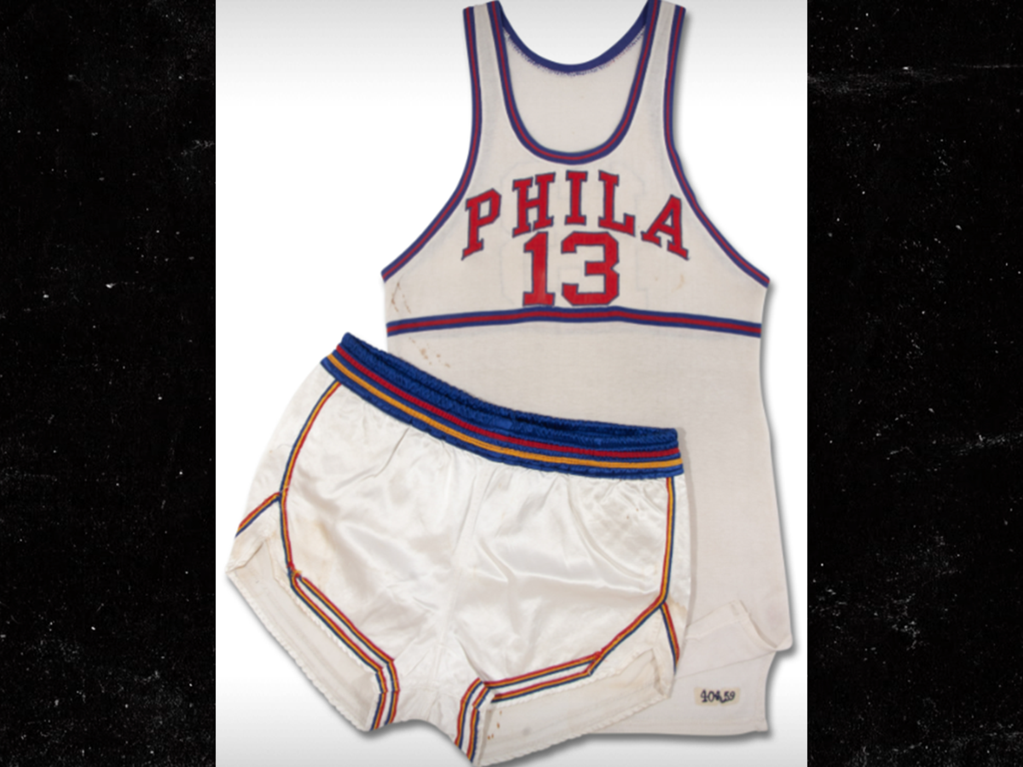 Wilt chamberlain sales jersey for sale