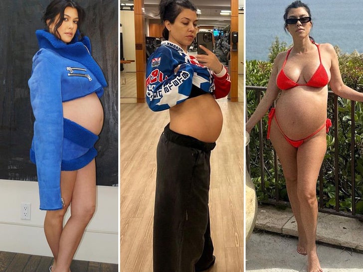 Artistes Kourtney Kardashian Pregnancy Photos