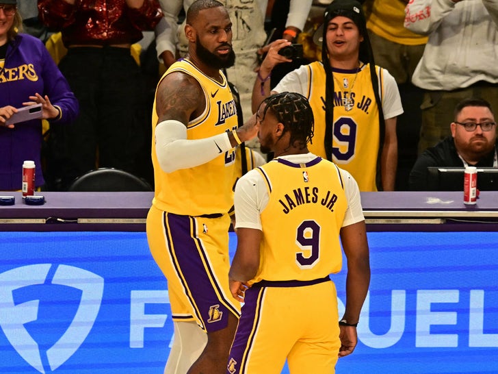 LeBron & Bronny James Make History, First Father-Son Duo To Share NBA Court