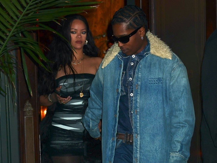 Rihanna & A$AP Rocky Leaving Dinner at Carbone During Art Basel Weekend