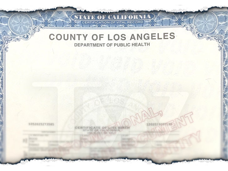 Rocky Irish Myers Certificado de nacimiento Lanzamiento 2