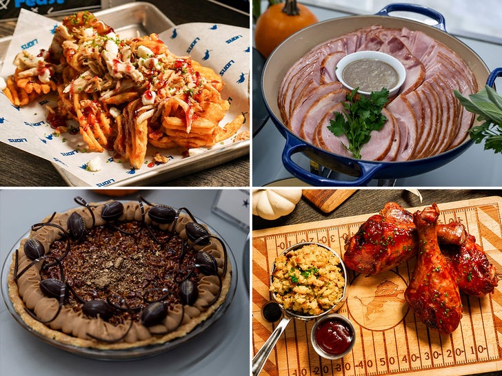 Thanksgiving Food For Lions vs. Cowboys NFL Game