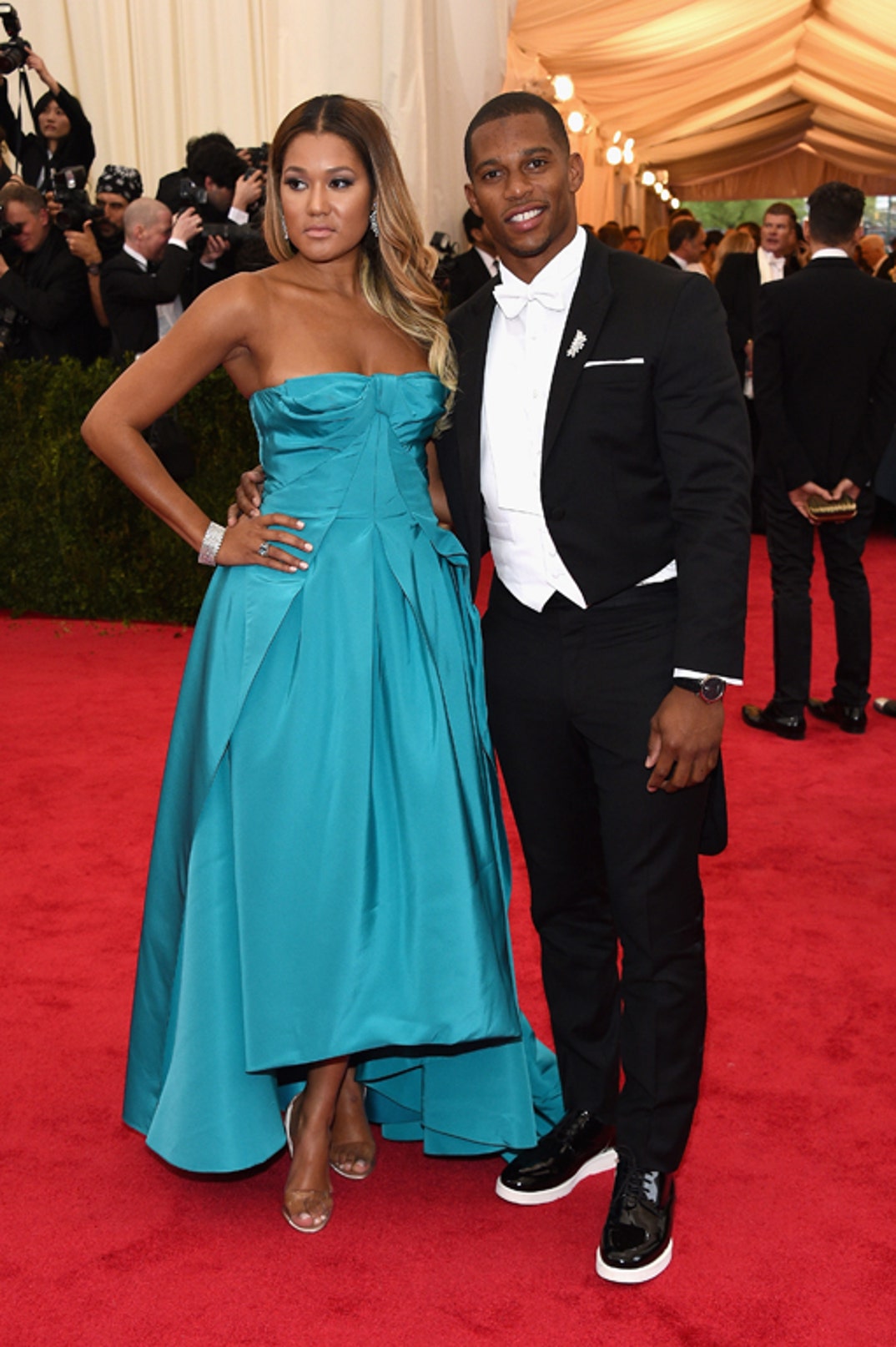 Elaina Watley and Victor Cruz