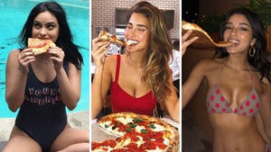 Sexy Stars Eating Pizza