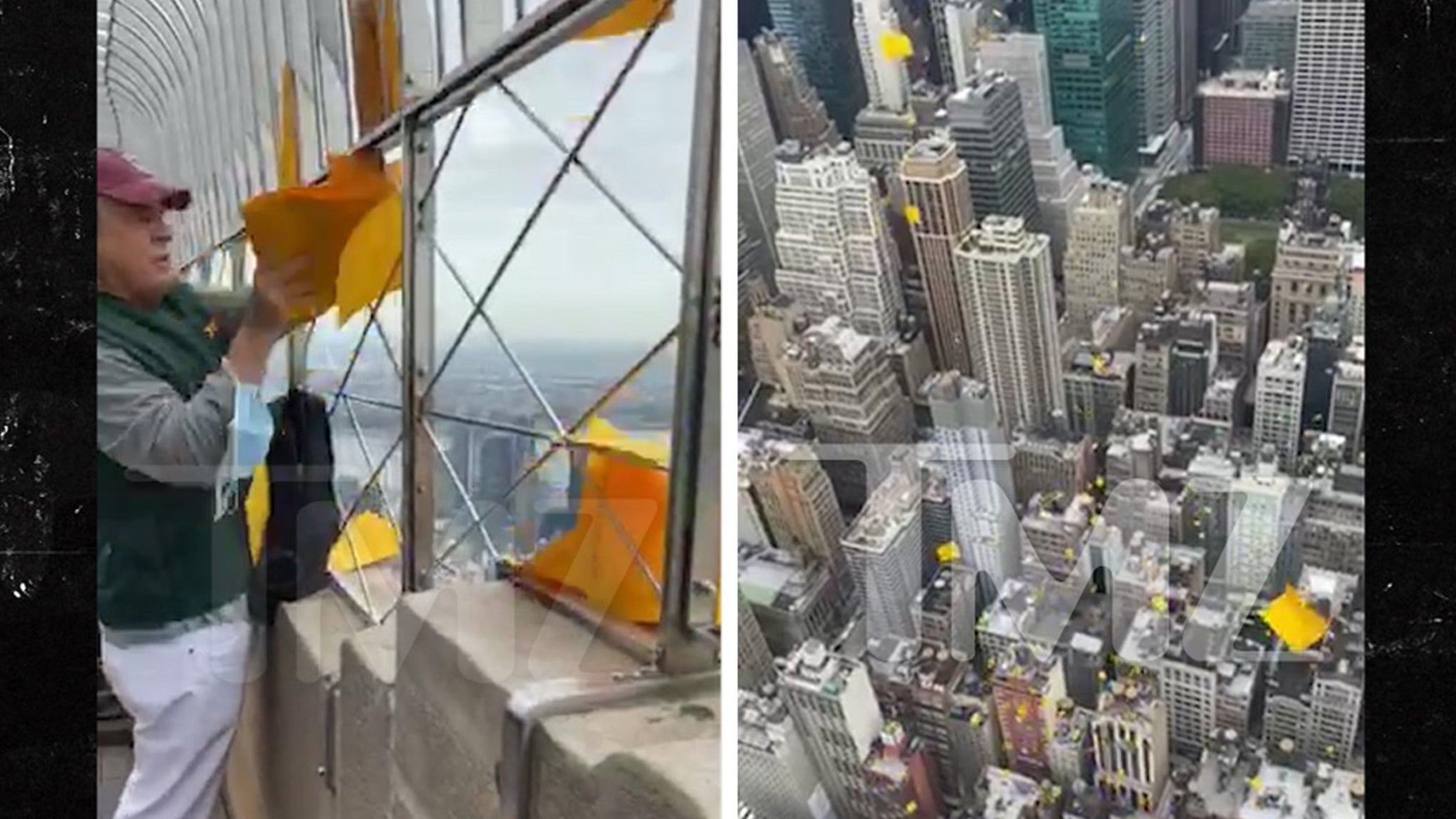 Trump Star Vandal James Otis Drops Anti-Trump Flyers from Empire State Building - TMZ