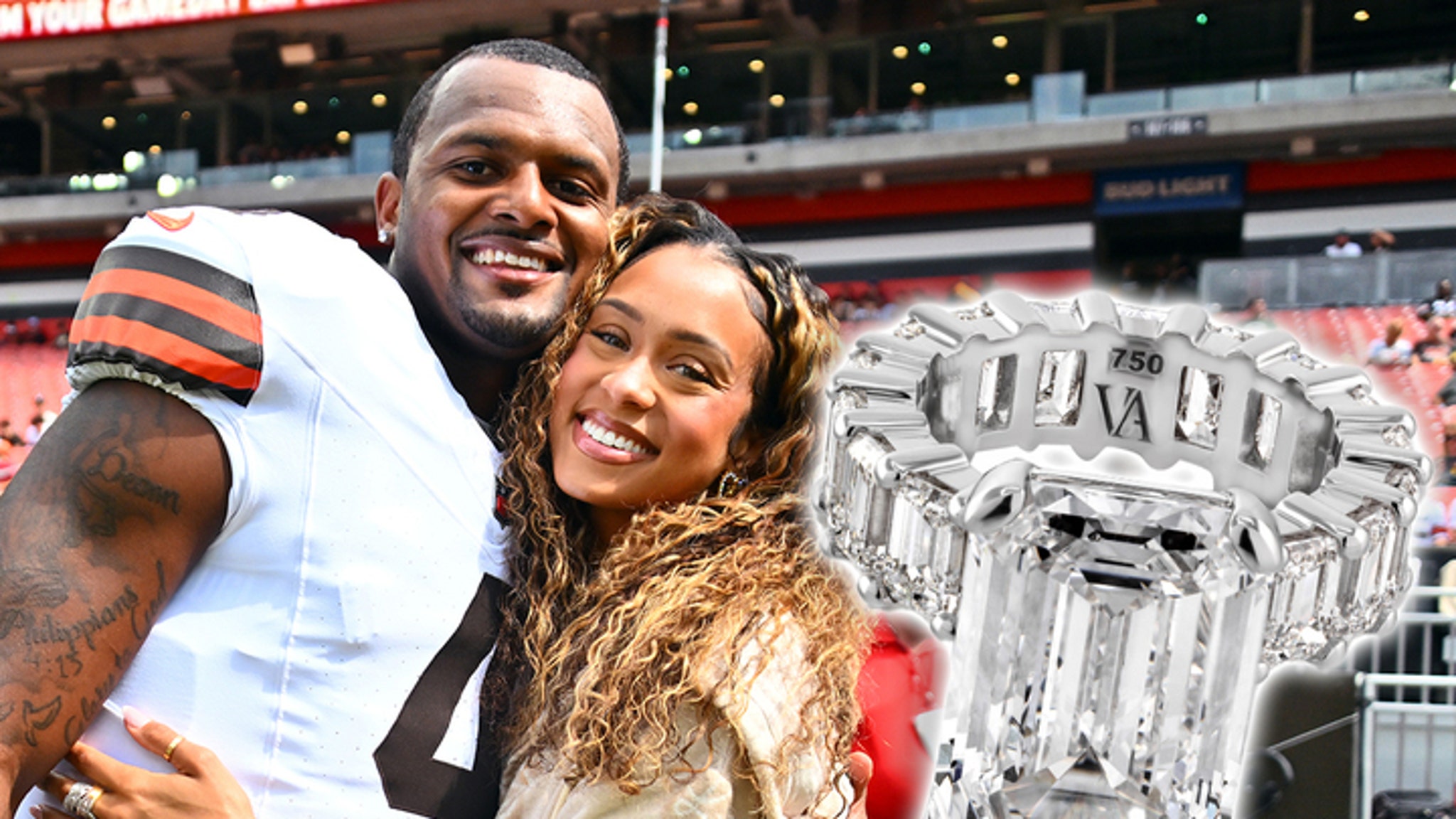 Deshaun Watson’s Engagement Ring for Jilly Anais Worth at Least  Million, Jeweler Says