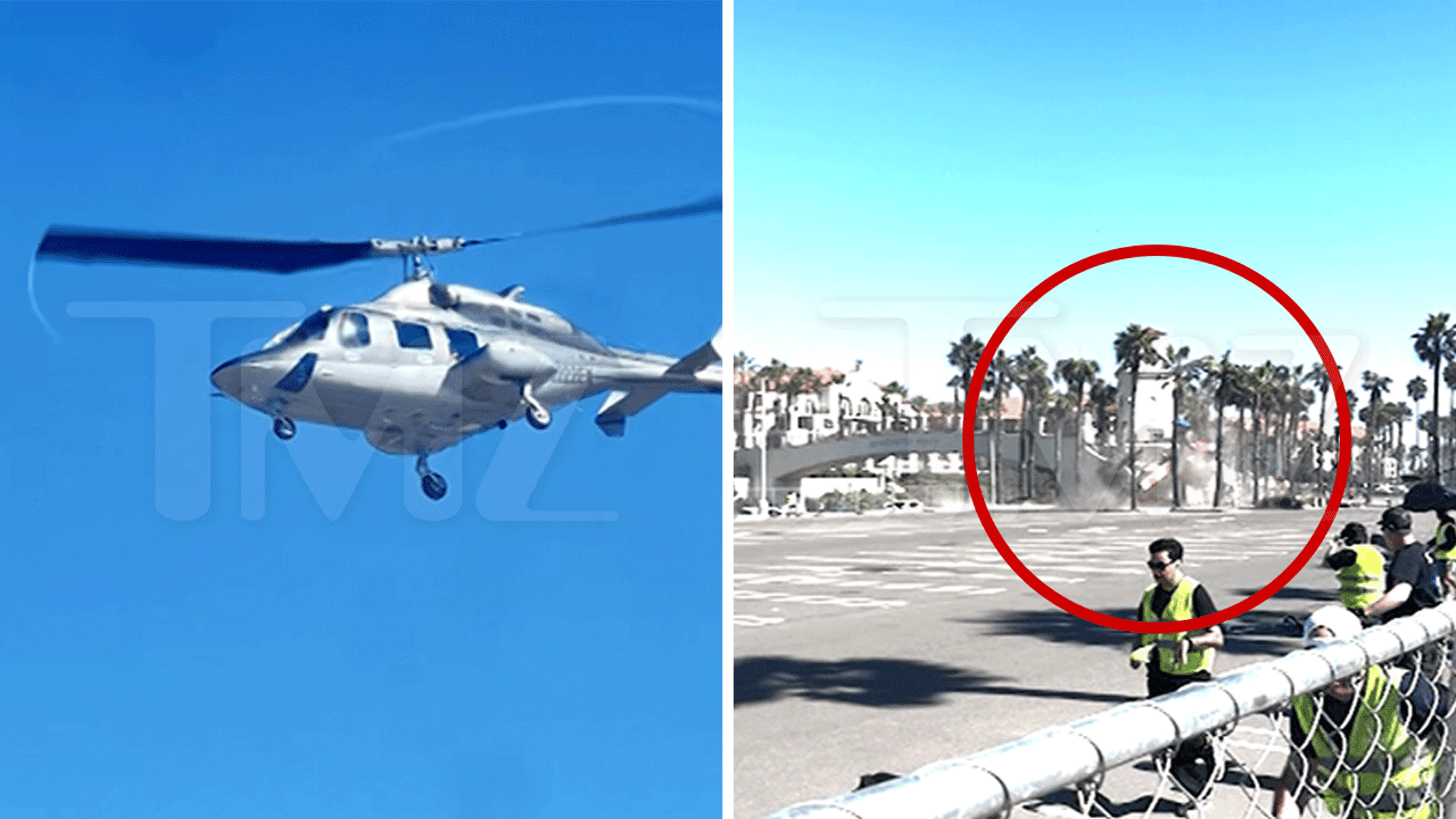Helicopter Crashes In California Injures 5, Video Shows