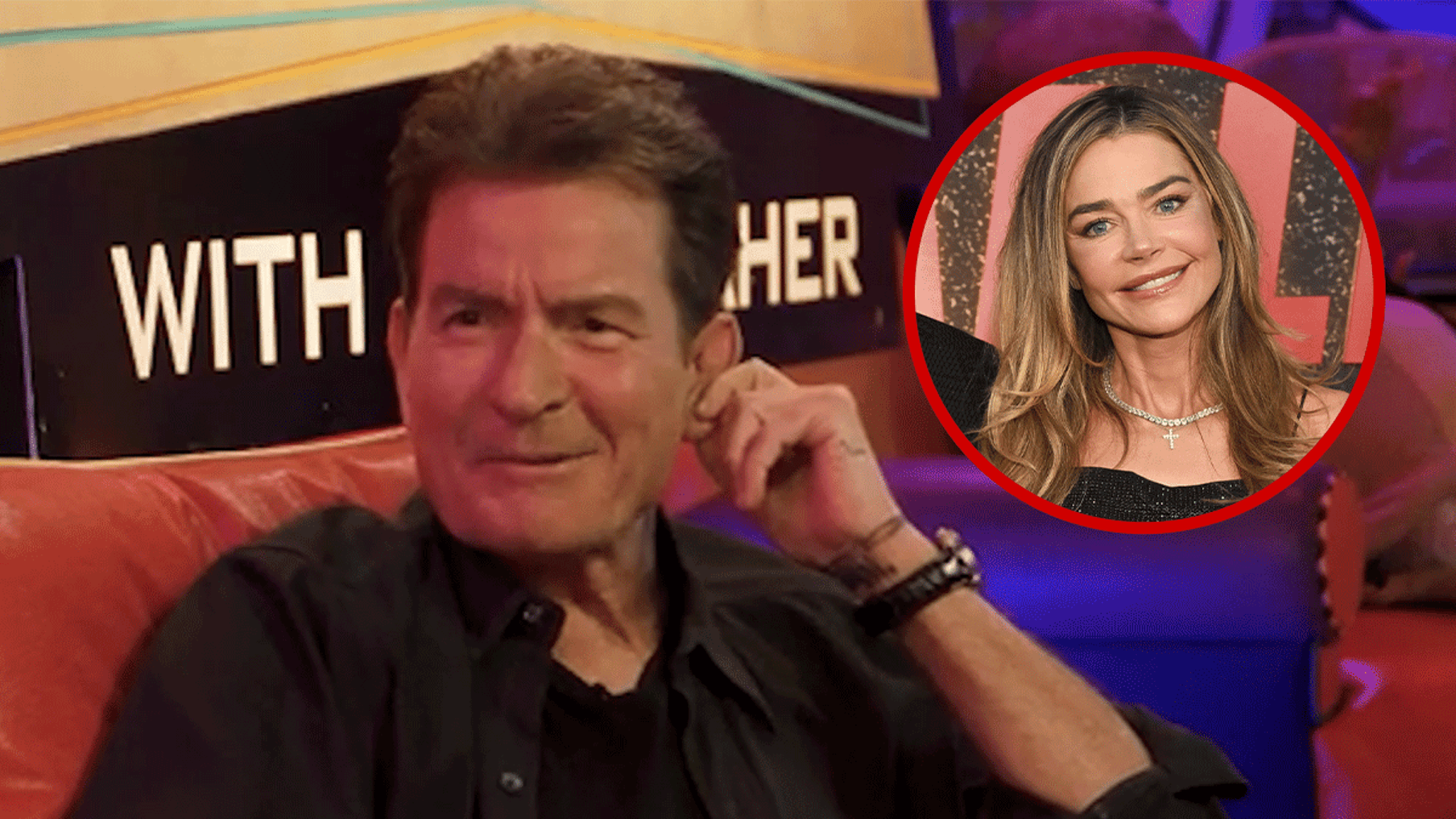 Charlie Sheen On Whether Denise Richards Still Holds a Flame For Him Charlie Sheen On Whether Denise Richards Still Holds a Flame For Him