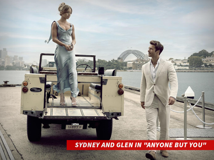 sydney and glen in "Anyone But You"
