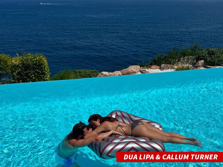 Dua Lipa was in Ibiza with Callum Turner