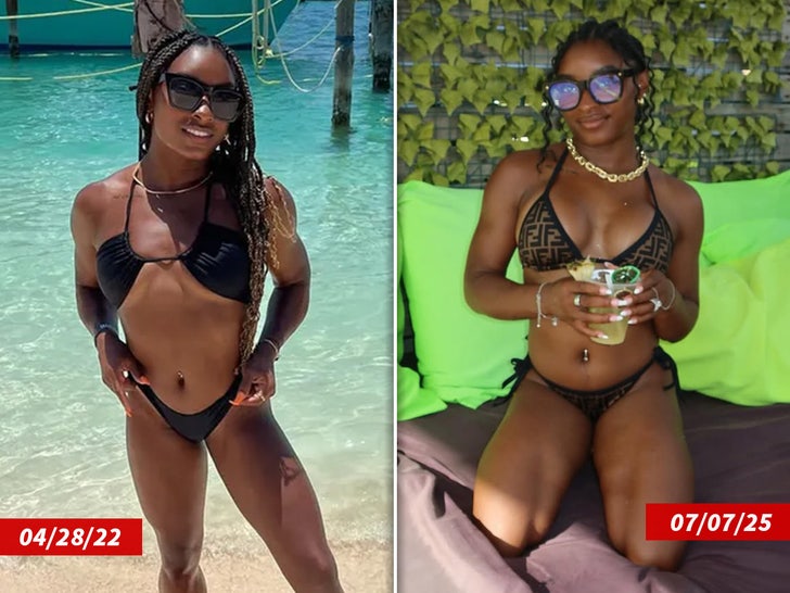 simone biles split sub swipe insta