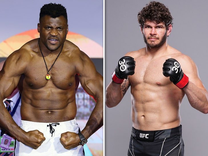 francis ngannou and Philipe Lins getty 1