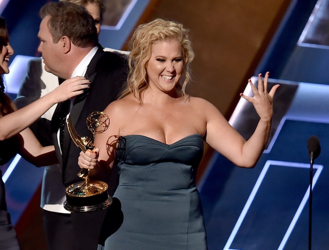 Amy Schumer wins Outstanding Variety Sketch Series award for 'Inside Amy Schumer' -- 67th Annual Primetime Emmy Awards