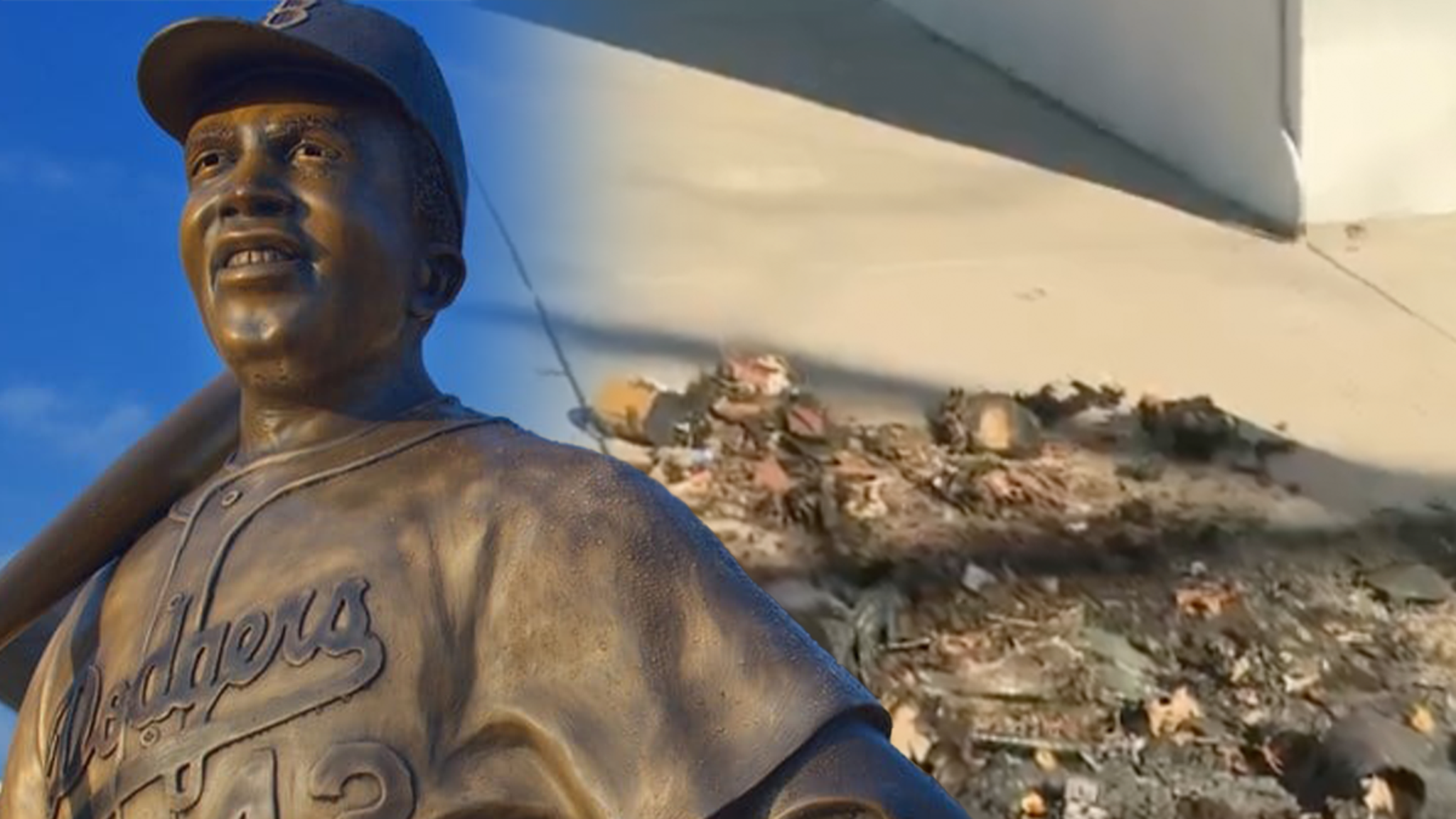 Stolen Jackie Robinson Statue Found Burned, Destroyed In Kansas