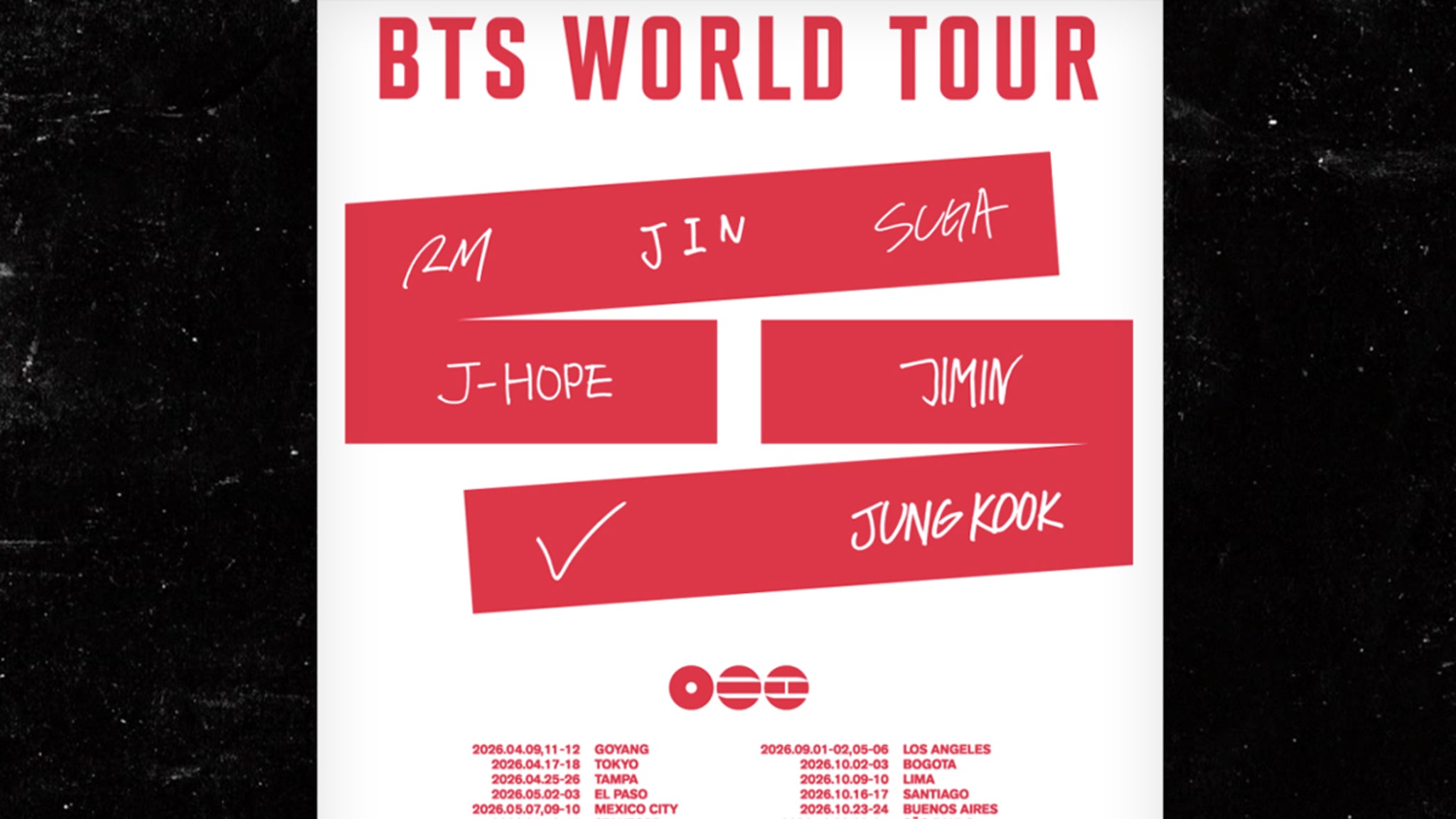 BTS Announces Cities and Dates for World Tour