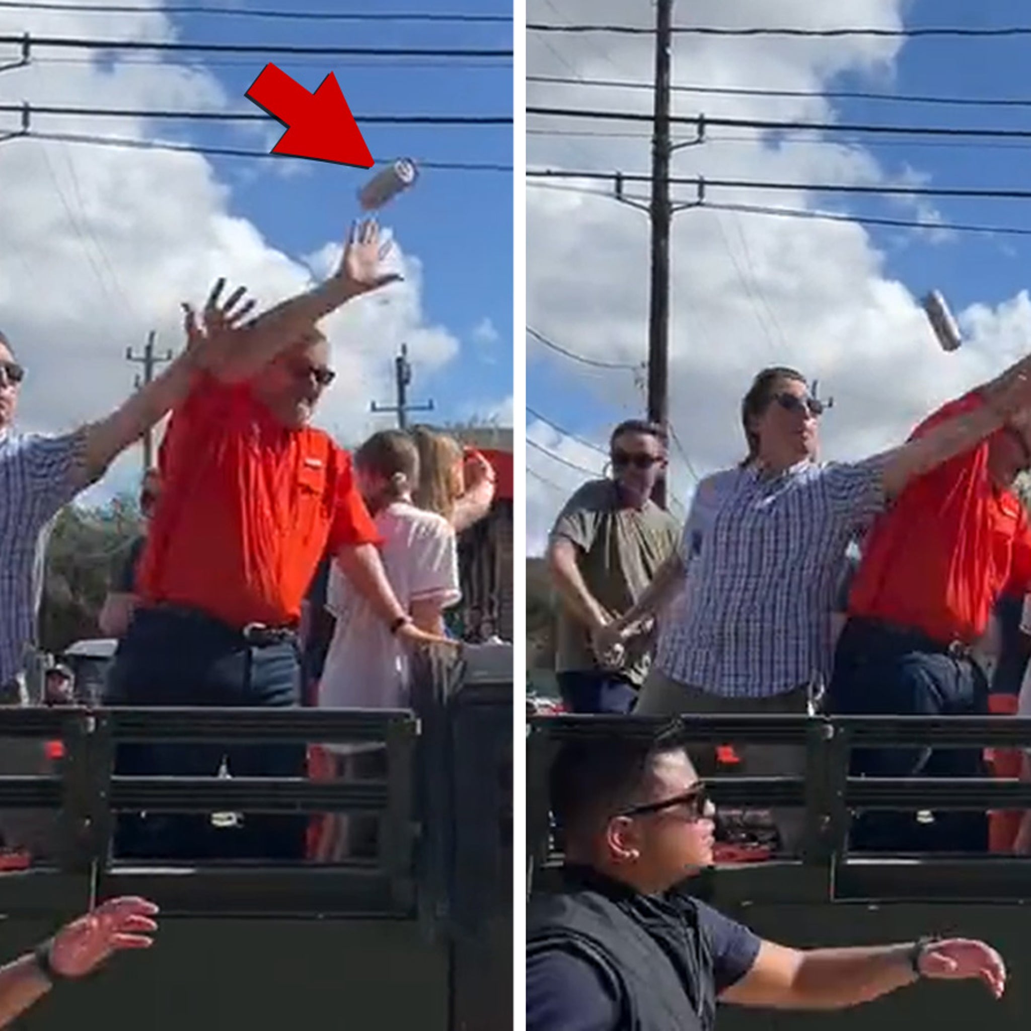 Astros fans do not like that man Ted Cruz, struck by beer at World
