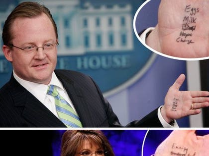 White House Hits Palin with Open Hand Slap