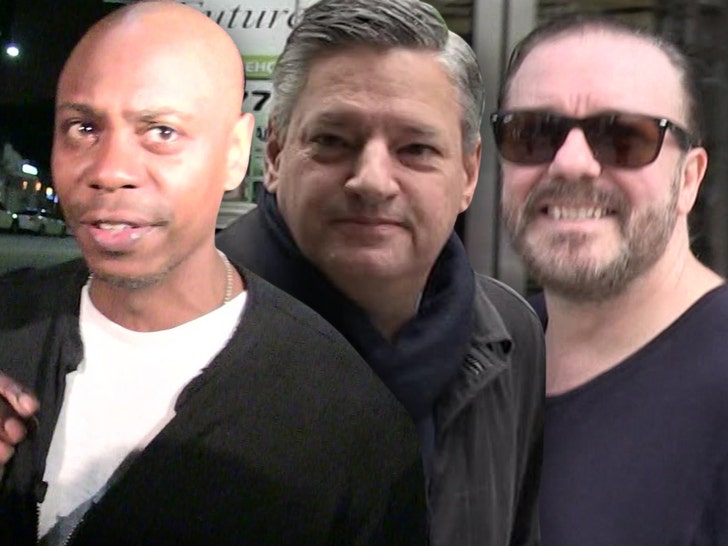 dave chappelle ted sarandos ricky gervais