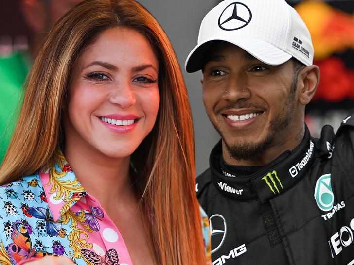 Shakira, Son F1 Yarışından Sonra Lewis Hamilton ile Takılıyor