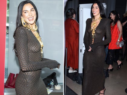Dua Lipa Wearing A Sheer Dress At The Chaplin Award Gala
