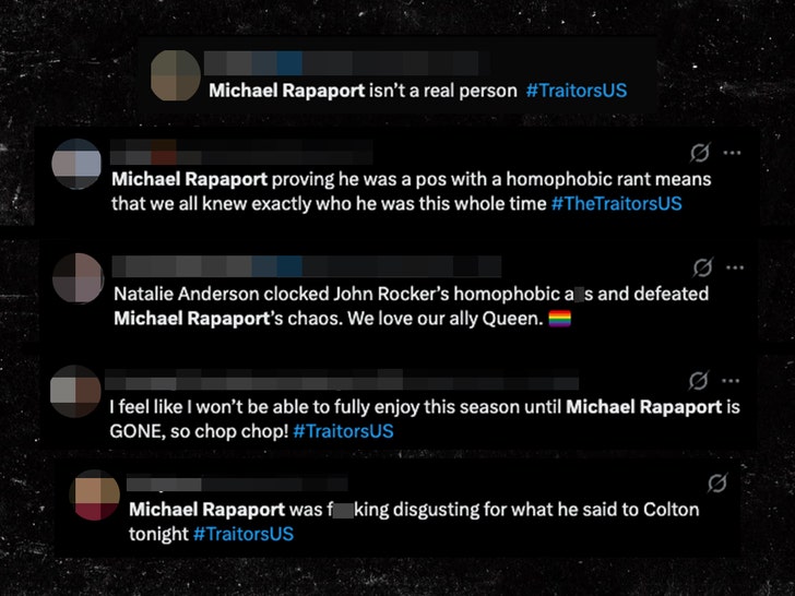 Michael Rapaport las reacciones de los traidores bajo x