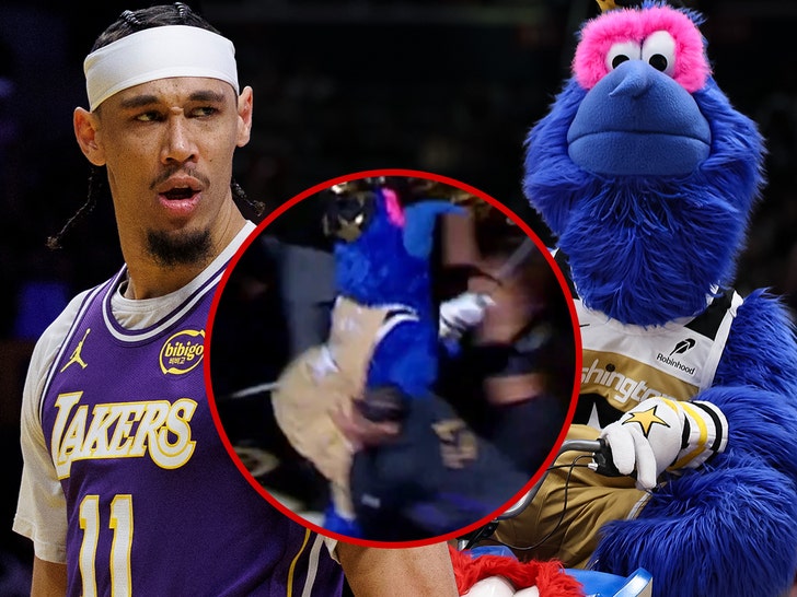 wizards mascot g-wiz, jaxson hayes getty comp